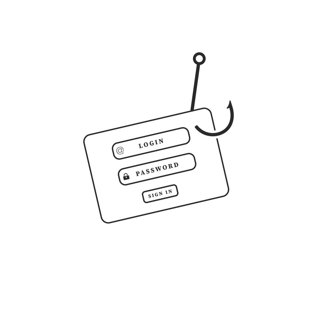 phishing attack example showing fake email login page used to steal user credentials